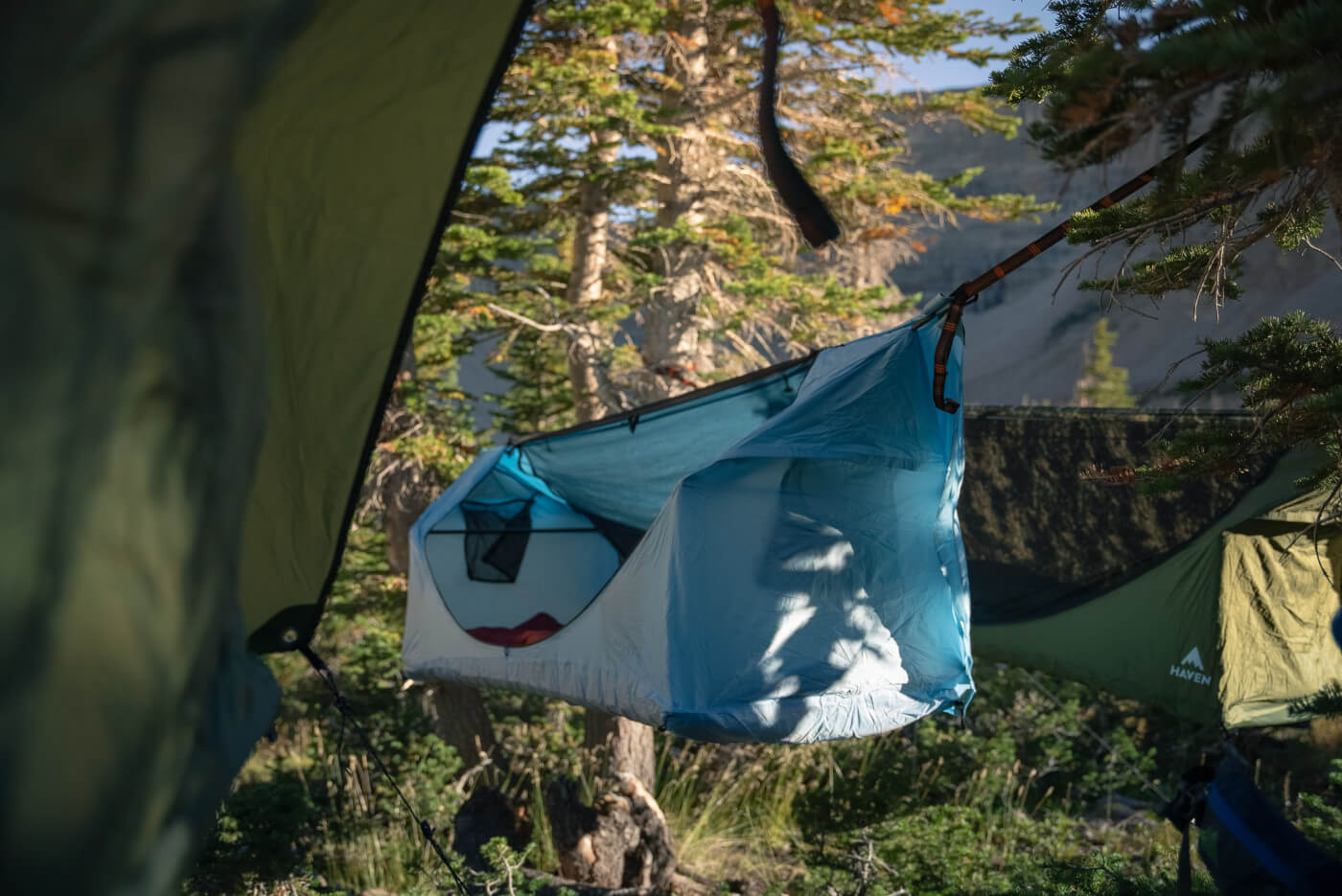 A group of Haven Tent on a backpacking trip