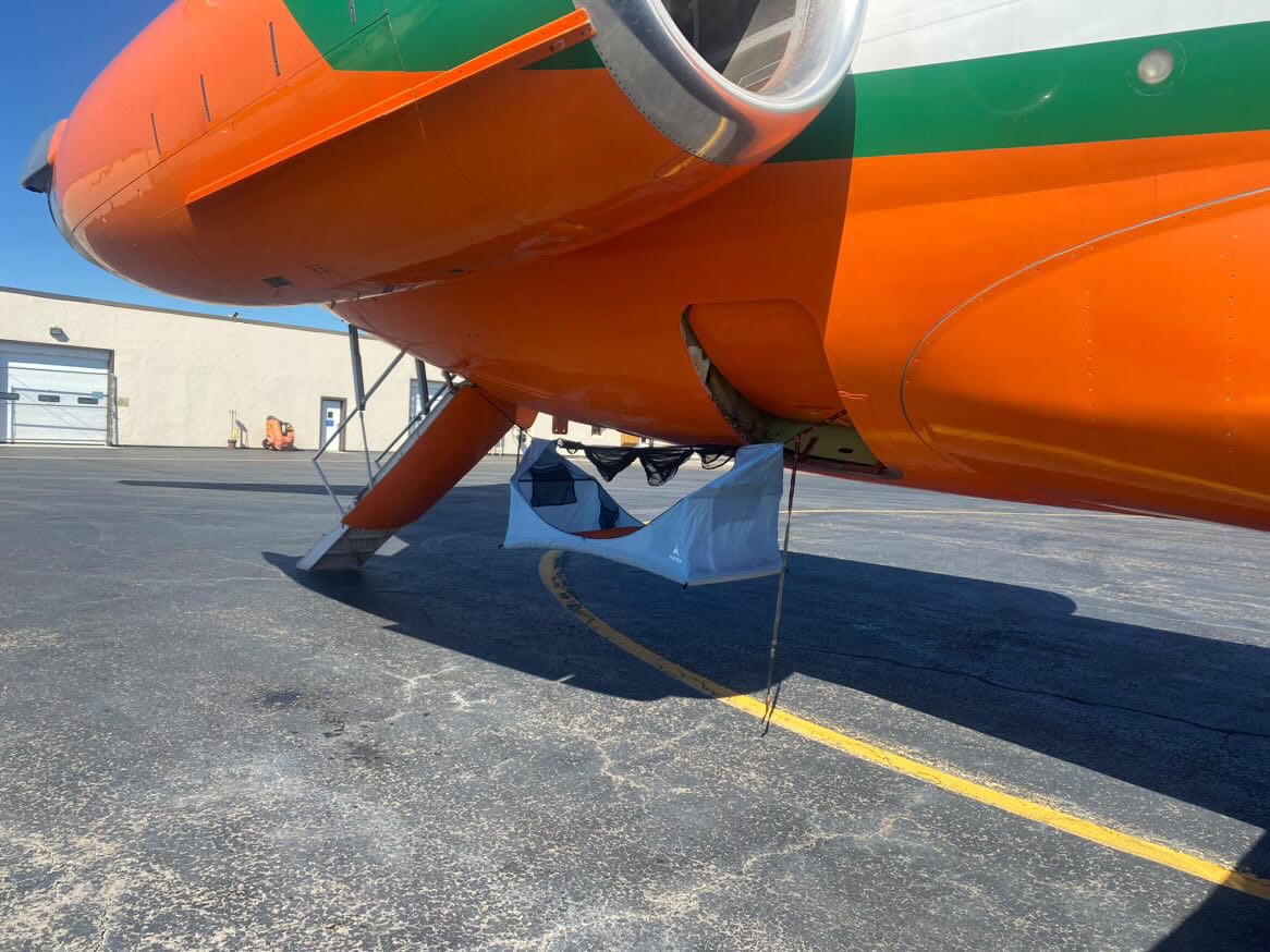 places to hang a hammock | Airplane