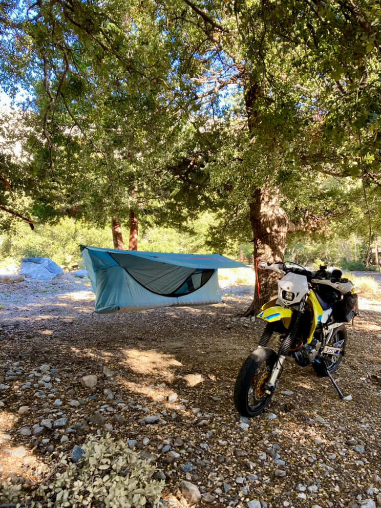 Haven Hammock tent with a hammock camp