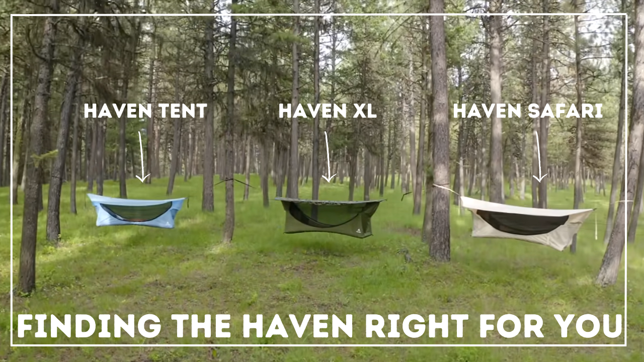 Load video: Video desribing the difference between the Haven Tent, Haven XL, and Haven Safari