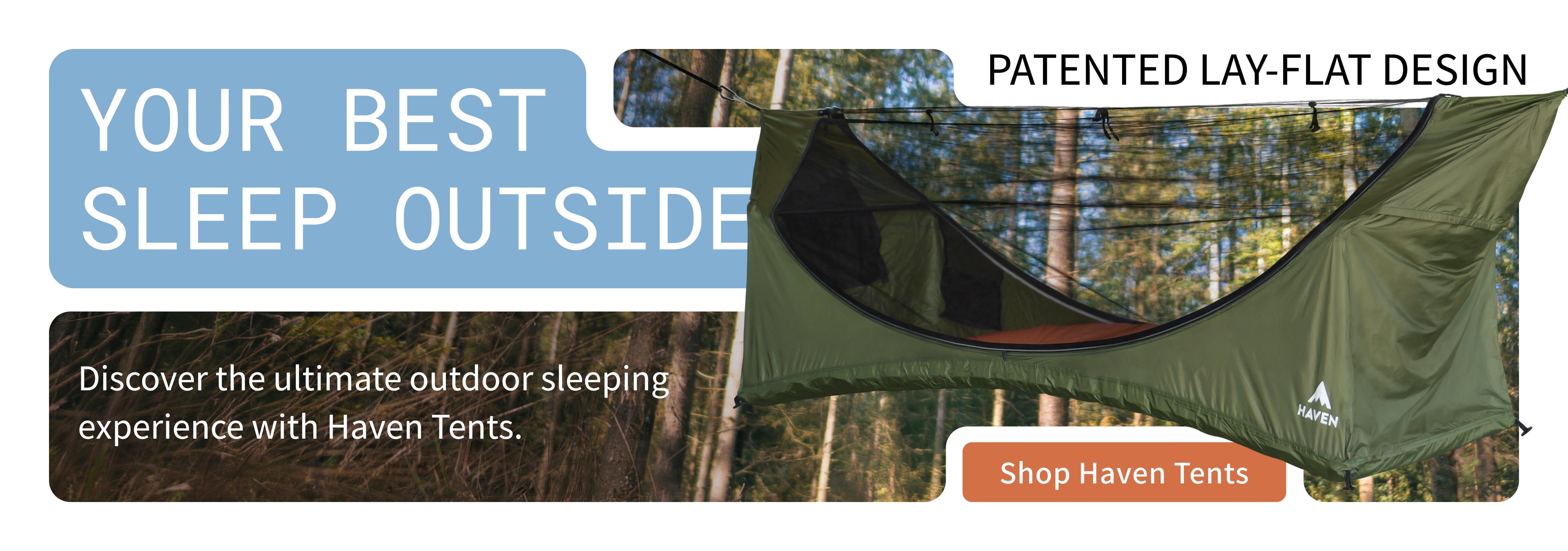 Haven Tents | Lay Flat Hammock Tents | Camping Hammocks