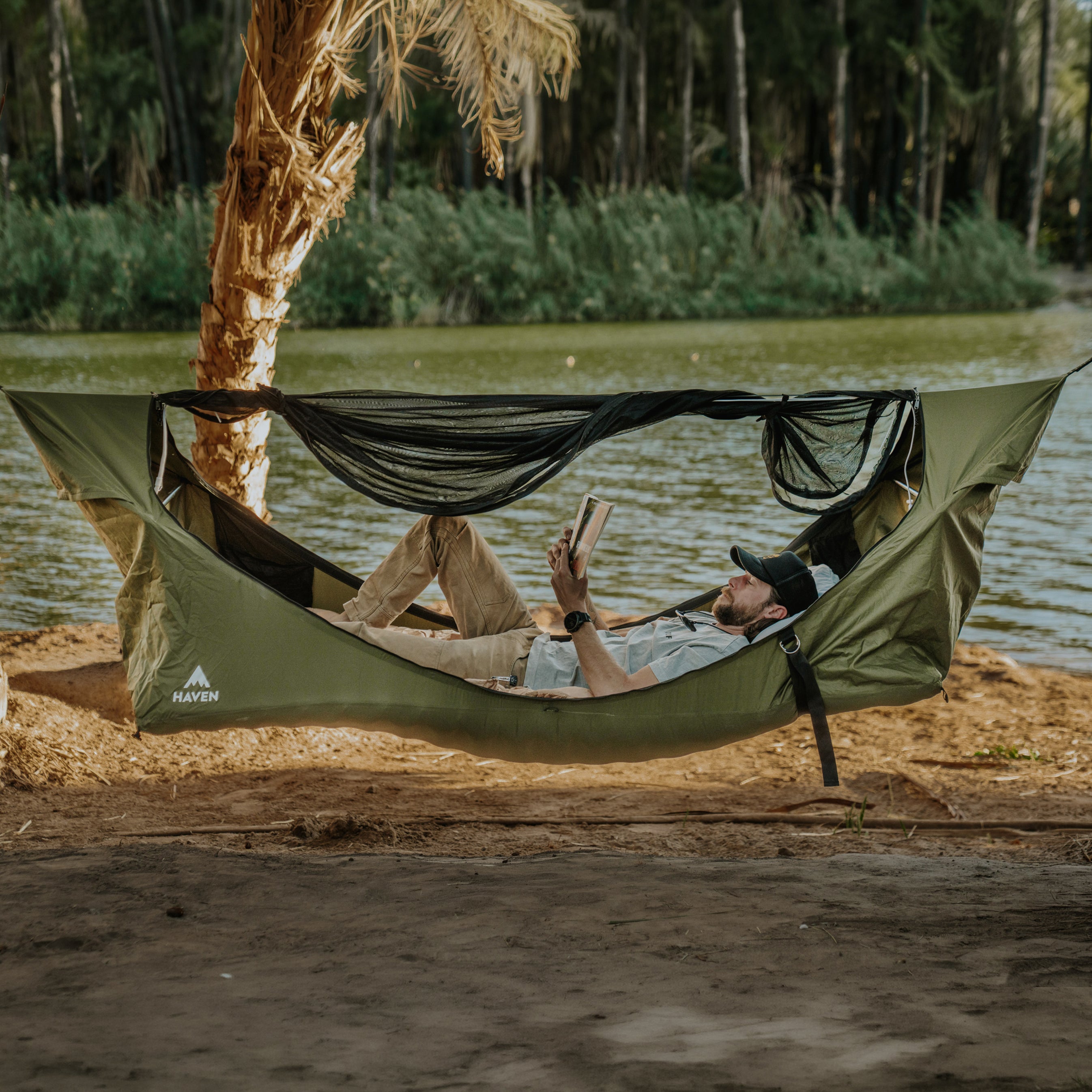 Haven Safari | Canvas Lay Flat Hammock Tent – Haven Tents Haven Safari | Canvas Lay Flat Hammock Tent – Haven Tents