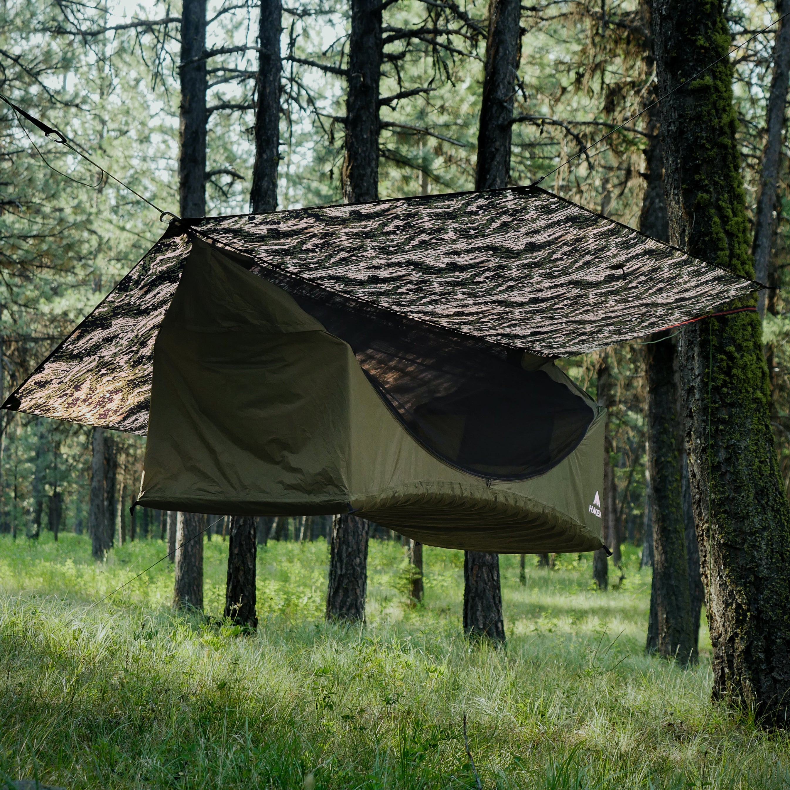 ヘブンテントXL フォレストカモ　Haven XL Forest Camo Haven XL | Lay Flat XL Hammock Tent – Haven Tents