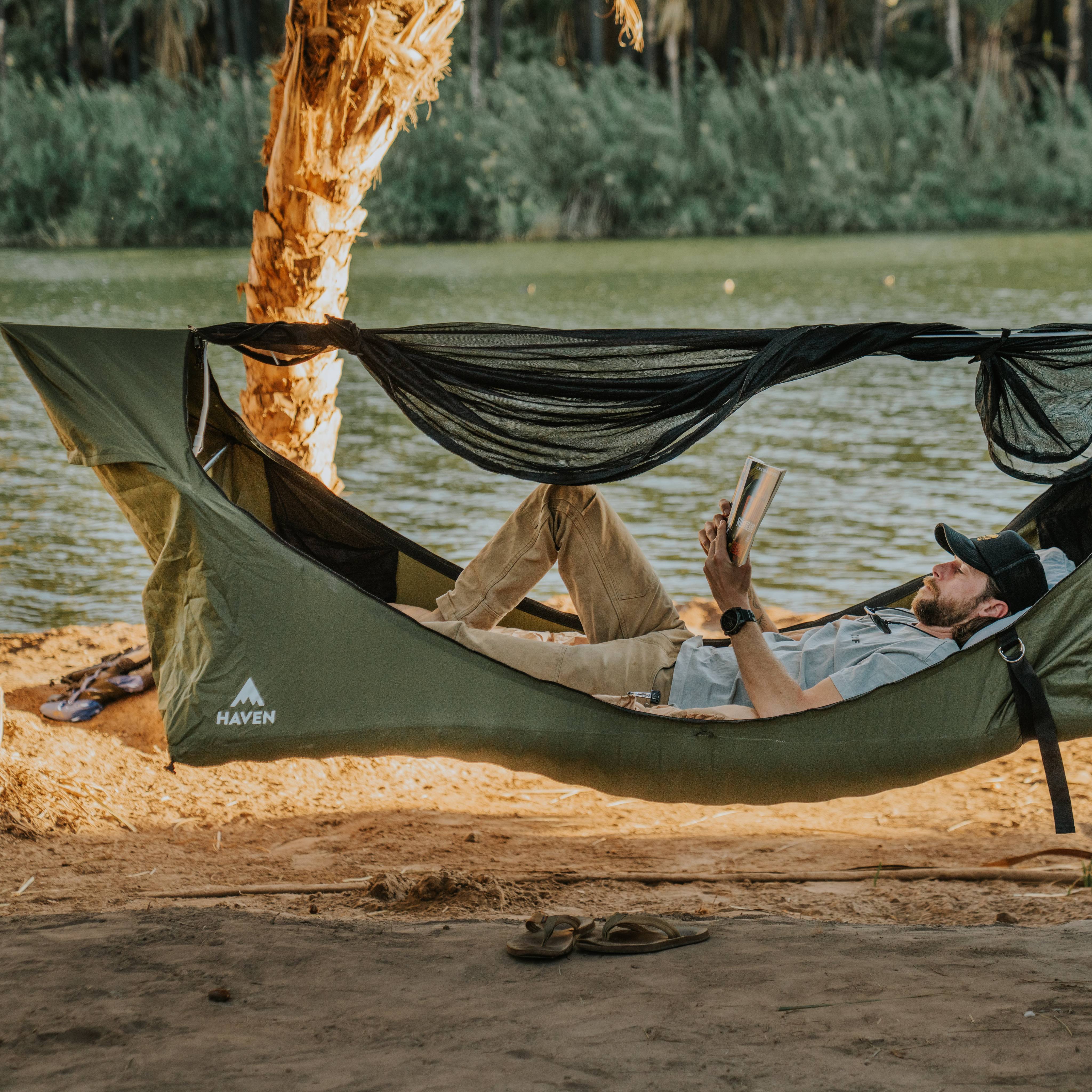 Haven Safari | Canvas Lay Flat Hammock Tent – Haven Tents